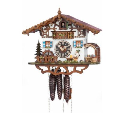 1 Day Musical Beer Drinker Cuckoo Clock 665M