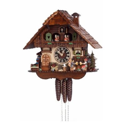 1 Day Musical Beer Drinkers Cuckoo Clock 6763T