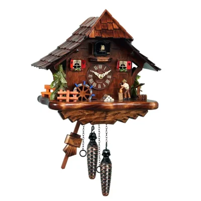 Wood Chopper Quartz Musical Cuckoo Clock 494QM