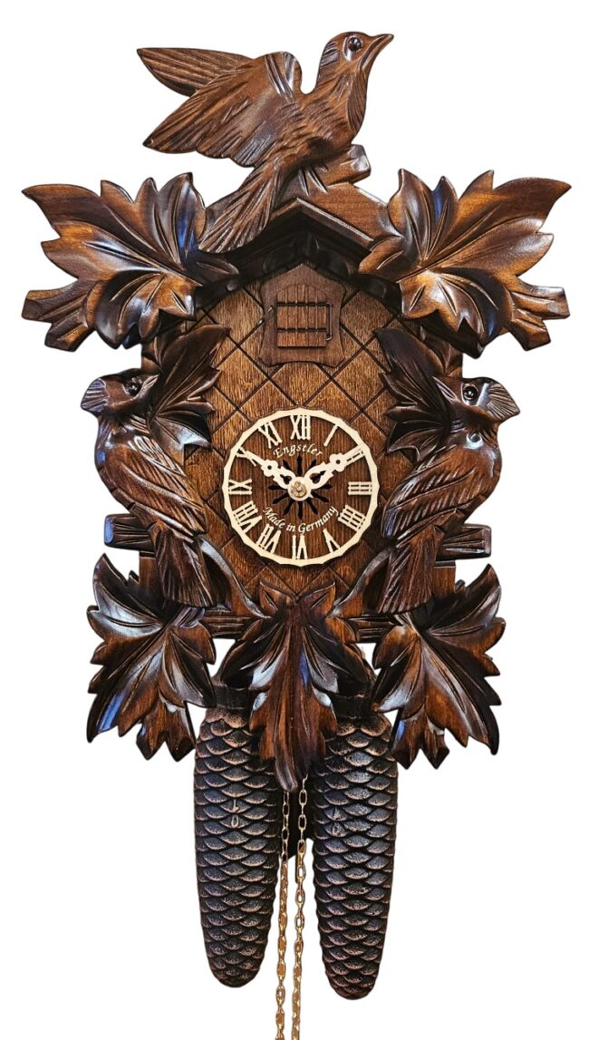 632-8 Birds and Leaves Cuckoo Clock