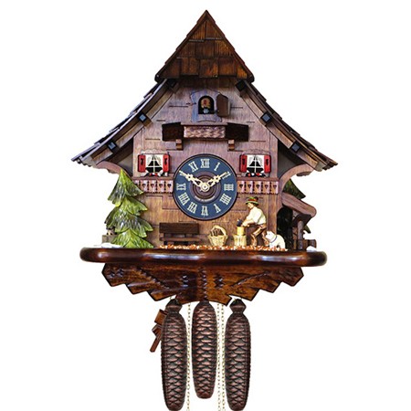 Black Forest Mechanical Cuckoo Clock With Wood Chopper 4761 — Clocks.com.au