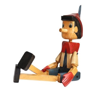 Wooden Sitting Pinocchios Asst Sizes