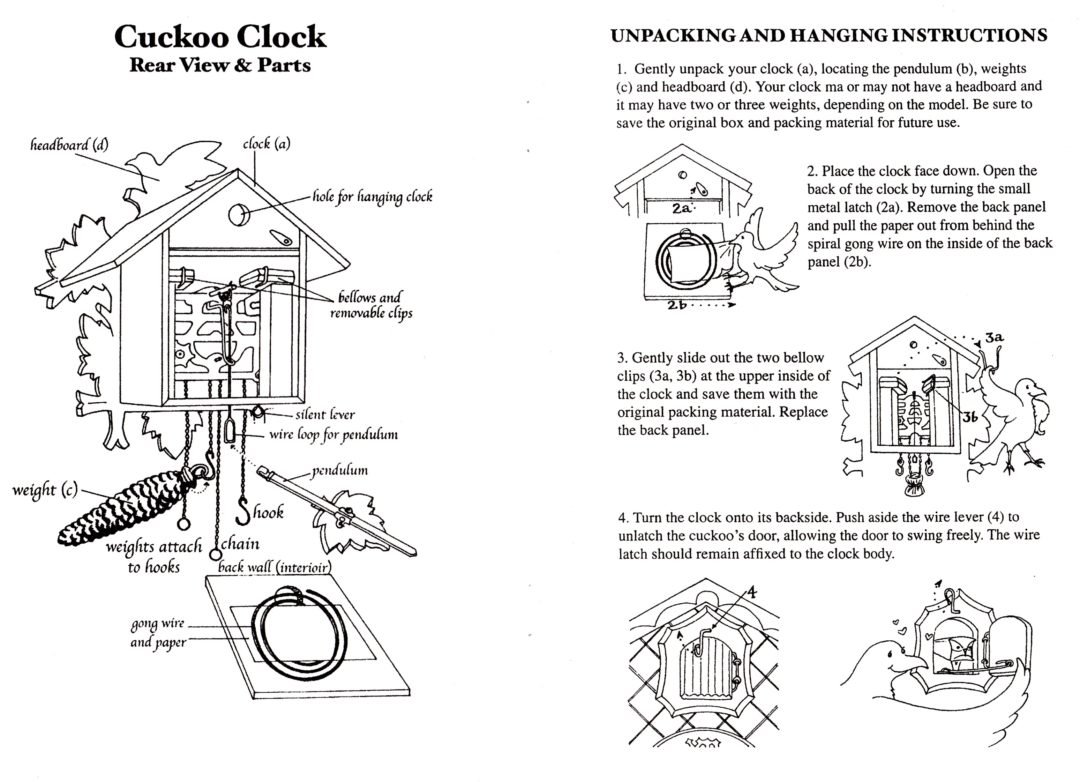 Cuckoo Clock Instructions Clocks com au