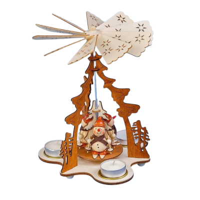 Xmas Pyramid with Snowmen - W123