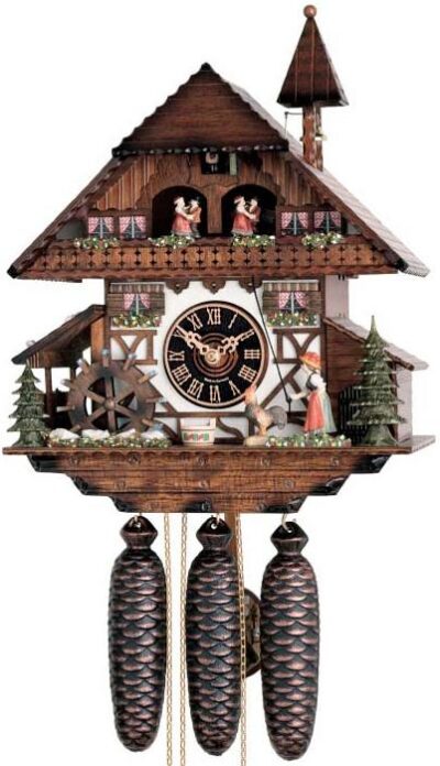 Bell Ringer with moving Water Wheel & Dancers - 8673T