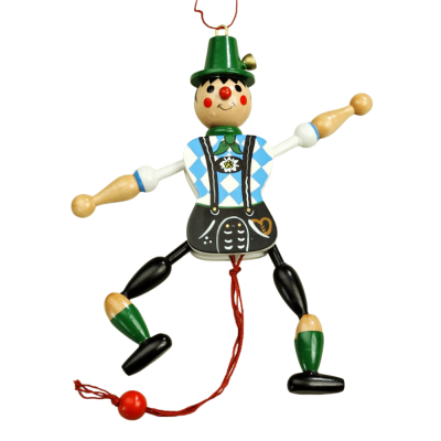 Large Bavarian Man Jumping Jack - T194BM-3