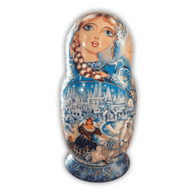 Limited Edition Snow Queen 10 Piece Matryoshka Doll Set - Matry14 - Image 2