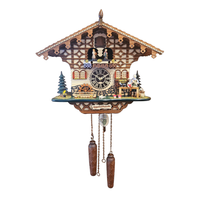 Trenkle Geppetto & Pinocchio chalet cuckoo clock - 4258QMT