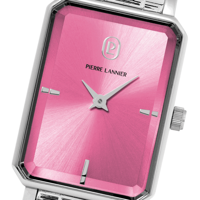 Ariane with rose dial and silver steel strap - 005P651 - Image 3
