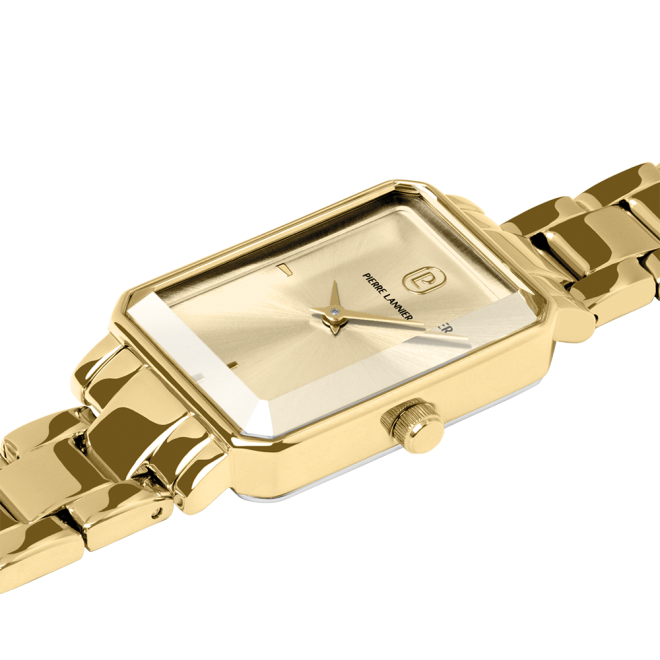 Ariane with gold dial and gold steel strap - 007J542 - Image 2