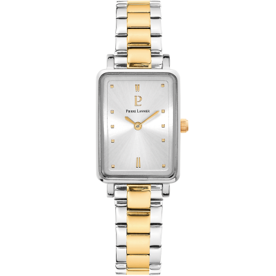 Ariane with silver dial and 2 tone strap – 052J621