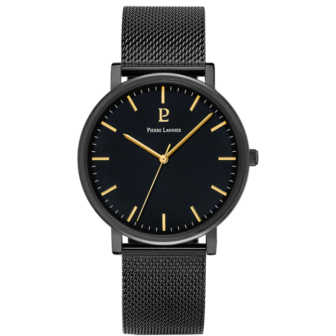 Men Set Essential Black Dial Brown Leather Strap - 388C439 - Image 2