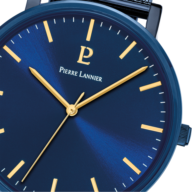 Men Set Essential Blue Dial with Blue Leather Strap - 388C466 - Image 3