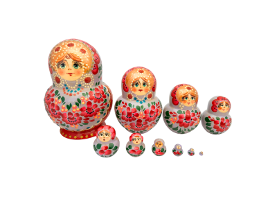 Artistic floral round (10 set large  13cm)