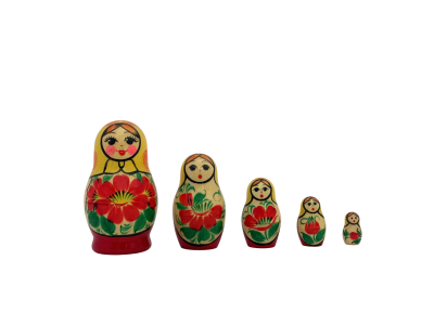 Kirov yellow traditional (5 set small 9cm)