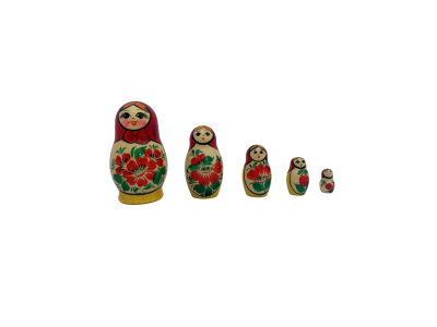 Kirov red traditional (5 set small 9cm)