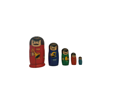 Toy Soldier with musical instruments (5 set large 17cm)