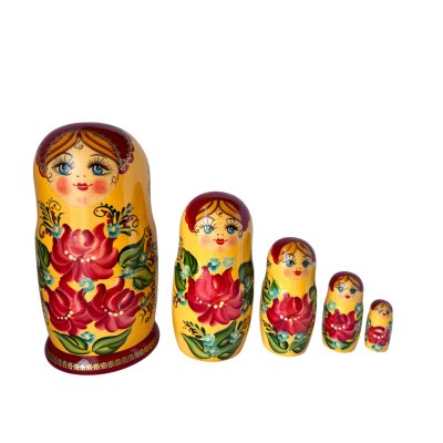 Artistic Floral Mila yellow (5 set large 18cm)
