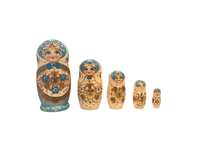 Woodburn  blue (5 set med 15cm)