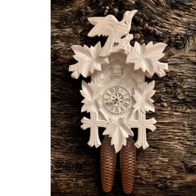 8 day Cuckoo Clock 8100-3 White