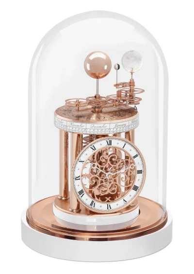 Hermle Rose Gold Astrolabium Clock - Limited Edition