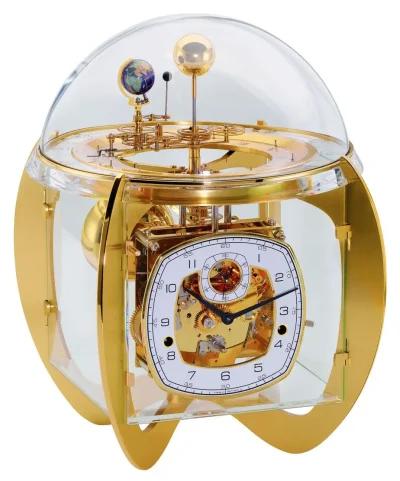 Tellurium IV Brass Modern Astro Mantel