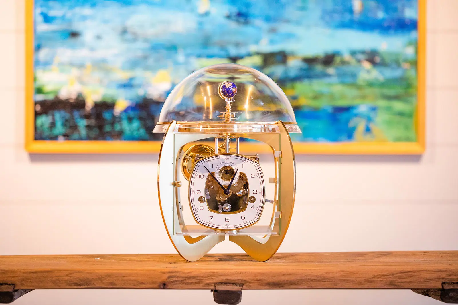 Tellurium IV Brass Modern Astro Mantel - Image 2