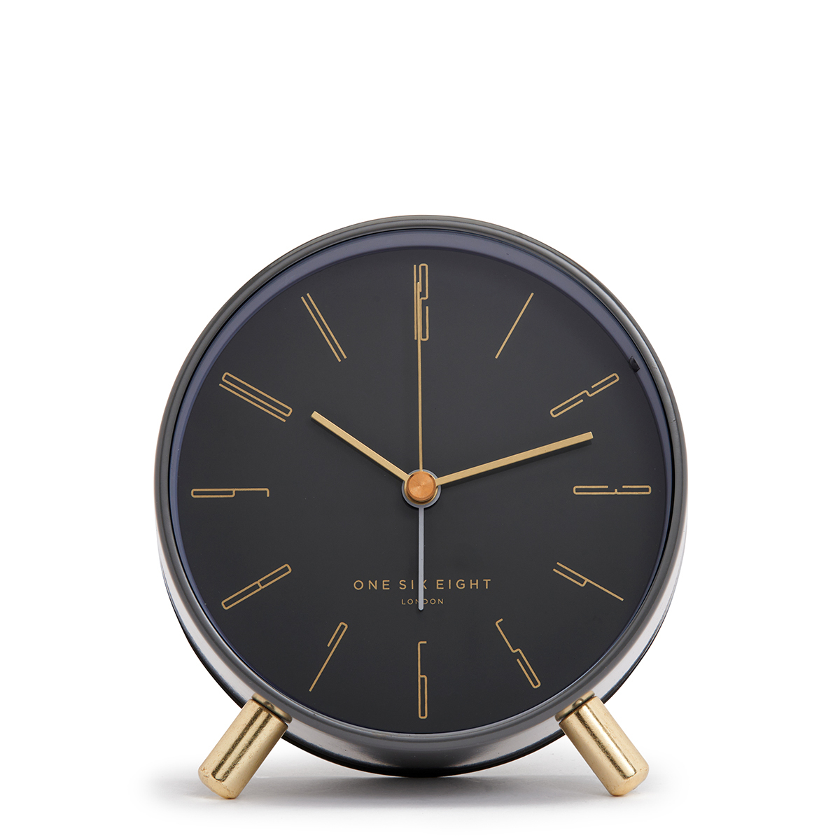 MAYA Charcoal Grey Silent Alarm Clock - Image 2