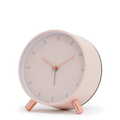 ELLIE Blush Silent Alarm Clock