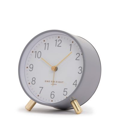 MAISIE Grey Silent Alarm Clock