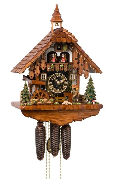 Hönes 86722T 8-Day Musical Cuckoo Clock with Moving Clock Pedlar