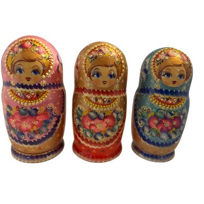 artistic pearl pink, gold or blue (5 set med 16cm)