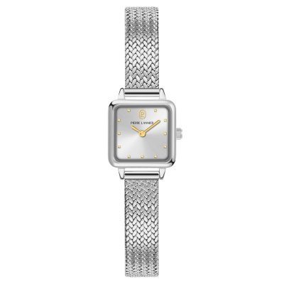 Pierre Lannier Neora Women's Quartz Watch, Silver Dial, Silver Mesh Strap 058J621