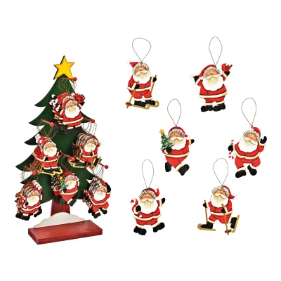 Wooden Santa Claus Decorations - 10036954