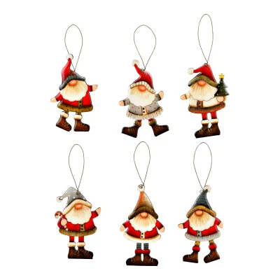 Wooden Santa Claus Decorations - 10043765