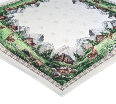Mountain Deer Table Cloth 97cm x 97cm