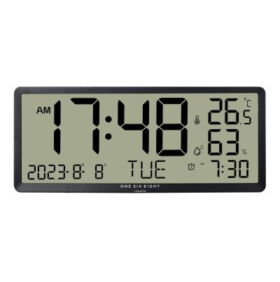 DYLAN Wall / Table Oversize Black Digital Clock