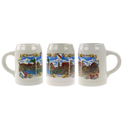 Strasbourg Grey Beer Mug 0.5L