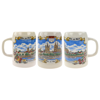Cologne Grey Beer Mug 0.25L