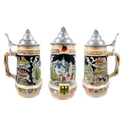 Neuschwanstein Beer Stein with Lid