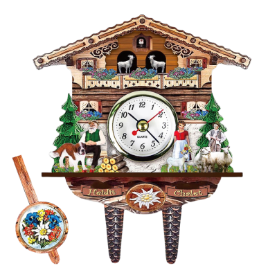 Classic Wood Heidi's Chalet Cuckoo Clock (21cm) - F623