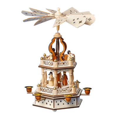 Tall Carousel Holiday Table Pyramid (34cm) - W1255