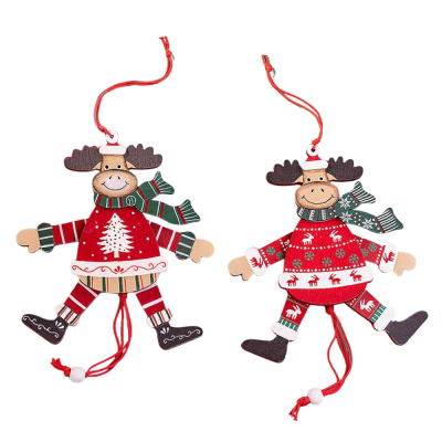 Festive Moose Jumping Jack - W1683