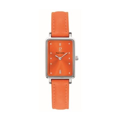 Ariane with orange dial and orange leather strap - 049D655