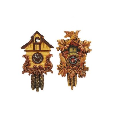 Poly Magnet Black Forest Clock 12cm
