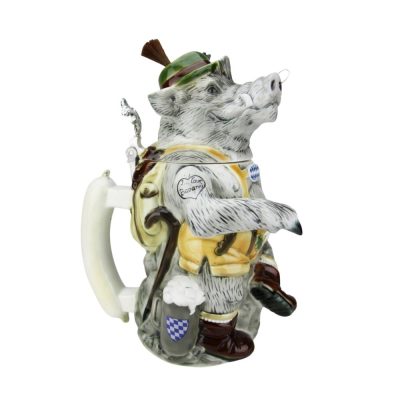 Max the Dancing Boar Figurine Stein 1L