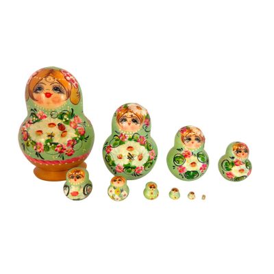 Artistic floral round (10 set large  13cm)