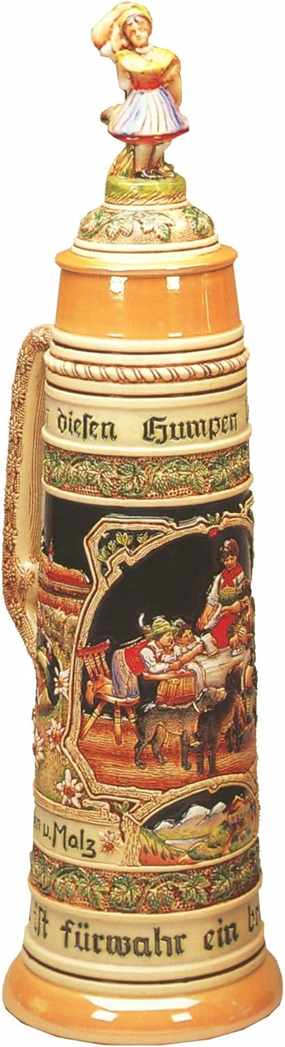 12 Litre Stein with Franz von Defregger Artwork -300-F-12L