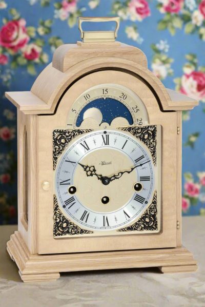 Hermle Royal Arched Black Debden Mantel Clock - 22864-050340