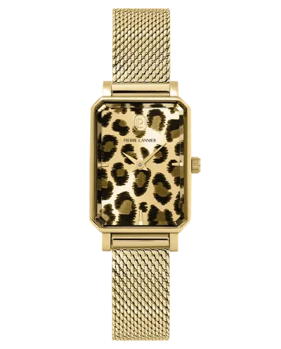 ARIANE Leopard Dial Gold Milanese stainless steel - 006L592